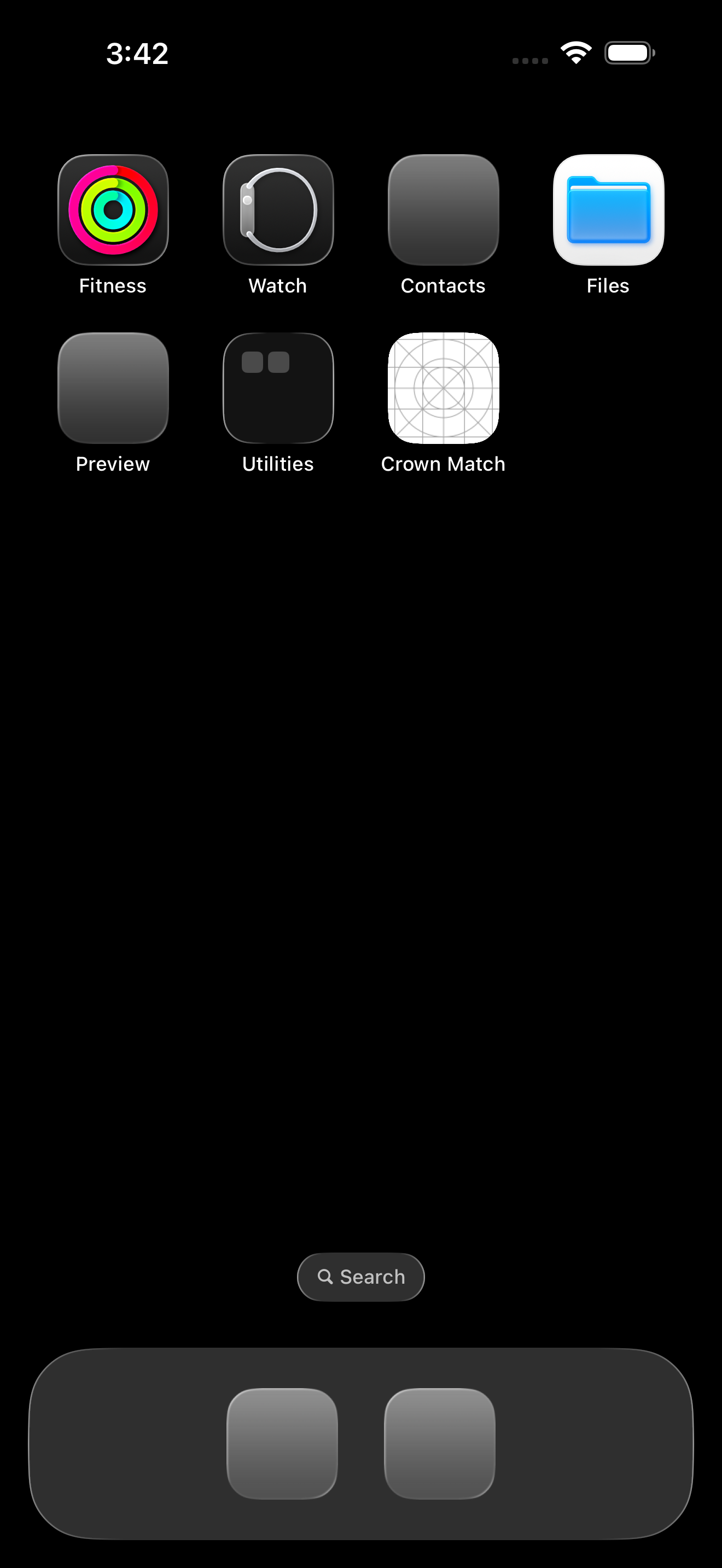 Crown Match main menu with castle backdrop